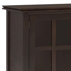 Demeter 60 inch Wide Solid Wood Large Sideboard Buffet in Dark Chestnut Brown