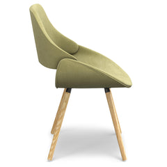 Exhibition - Bentwood Dining Chair - Acid Green / Light Brown