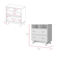 Arcadia Drawer Dresser Arabi, Bedroom, White