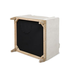 Revelation 36" Modern Farmhouse Arm Chair, French beige Performance Velvet