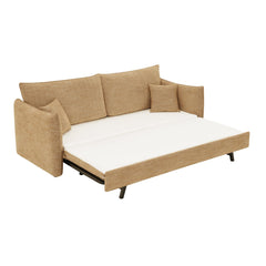 Myth Mocha Chenille Sofa w/2 Pillows (Can turn into a sofa bed)