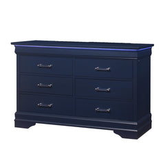 SHOWCASE BLUE DRESSER WITH LED