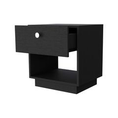Wenge 1-Drawer Nightstand