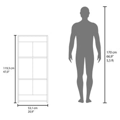 Zeus 47" Tall Three-Tier Ladder Bookcase White