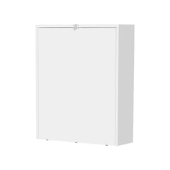 White Wall-Mounted Drop-Leaf Table