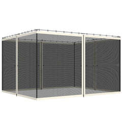 Replacement Mesh Sidewall Netting for 10' x 12' Gazebos and Canopy Tents with Zippers, (Sidewall Only) Cream