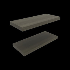 Floating Shelves, Olive, 2 Shelves, 1.50" H