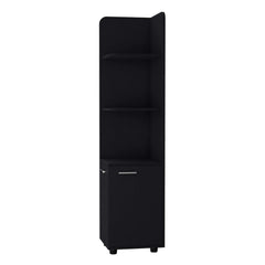 Wenge 2-Door Cabinet with 3 Corner Shelves