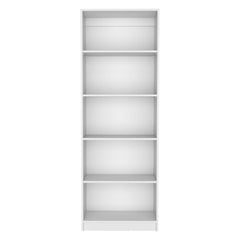Home 4 Shelves Bookcase with Multi-Tiered Storage -White -Office