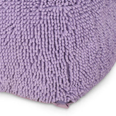 Nova Microfiber Square Pouf, Lavender