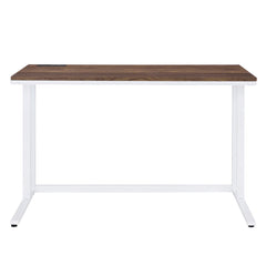 Fable and White Writing Desk with USB Port