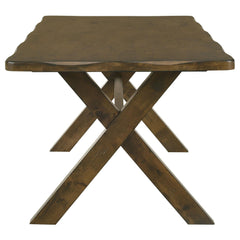 Ares Knotty Nutmeg Rectangular Dining Table
