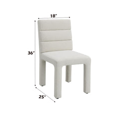 Saturn Beige Boucle Side Chair (Set of 2)