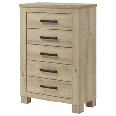 Poem Weathered Oak 5-drawer Bedroom Chest of Drawers