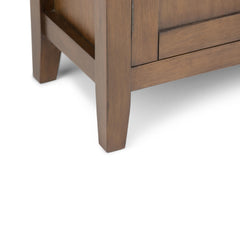 Diary 32 inch Wide Solid Wood Low Storage Cabinet in Rustic Natural Aged Brown