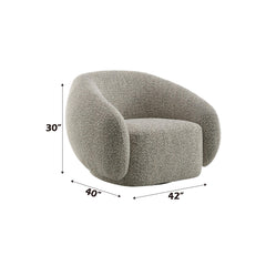 Mirage Brown Boucle Chair W/Swivel