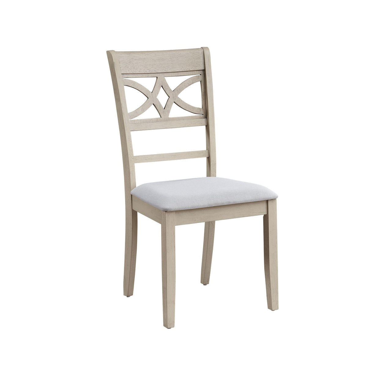 Odysseus Antique Gray Finish Side Chair (Set of 2)