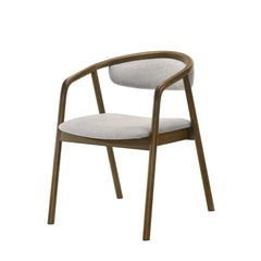 Meteor Chenille & Walnut Side Chair