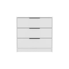 Lyra 3 Drawers Dresser, Superior Top -White