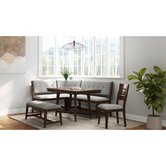 Tale Upholstered Dining Bench Mid-Century Seating