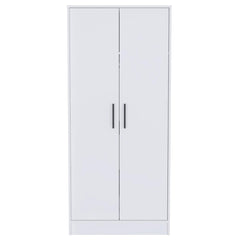 Aria Rectangle Armoire White