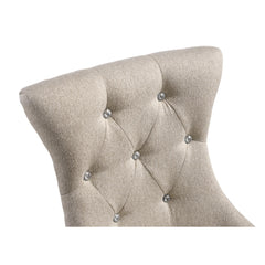 Theseus Two-tone Beige Fabric & Reclaimed Gray Finish Side Chair (Set of 2)