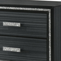 Zenith Weathered Black Finish Nightstand