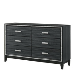 Zenith Weathered Black Finish Dresser