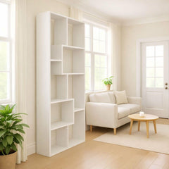 Iphigenia Display Shelf & Bookcase, 5-Tier, White
