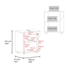 Oasis Under Sink Cabinet, Double Door Storage with Open Back for Pipes, Wide Unit, Freestanding Cabinet, Natural Oak