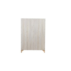Modern Style 5-Drawer Chest Made with Wood in Natural Rustic
