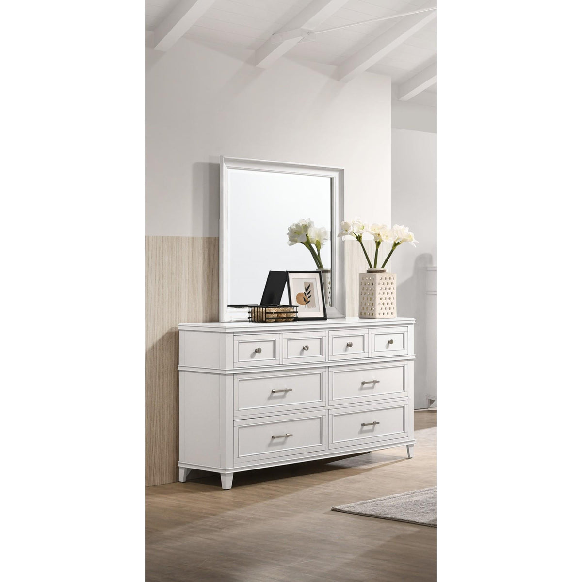 White 6 Drawer Dresser