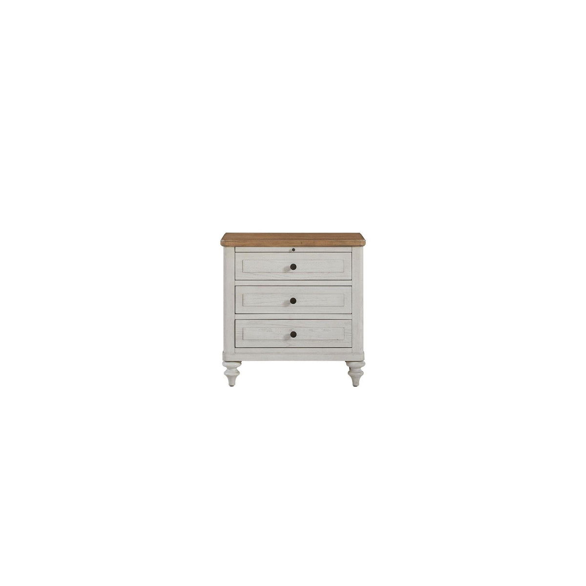 3 Drawer Nightstand with USB - Cement and Sand