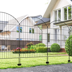 4 Pack Garden Fencing for Yard, Decorative Fence Panels as Flower Edging, Grids