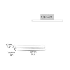 Pluto Floating Shelf