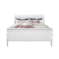 SHOWCASE WHITE QUEEN BED WITH LED