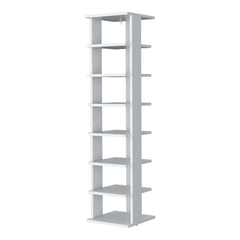White 7-Tier Tall Vertical Shoe Rack