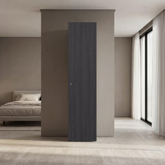 Home Linen Freestanding Tall Cabinet with Single Door and 4 Horizontal Storage Shelves, Cabinet for Bathroom, Bedroom or Laundry Room