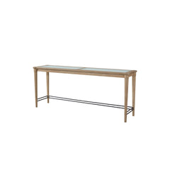 Pinnacle Glass Console Table With 3 Stools