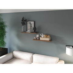 Floating Shelf Dallas, Living Room, Mahogany