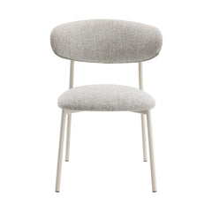 Saga Light Gray Fabric Finish Side Chair (Set of 2)