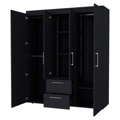 Wenge All-In-One 2-Door Armoire