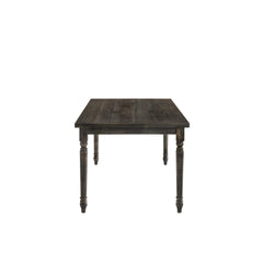 Hades II Weathered Gray Finish 7 PCs Dining Room Set
