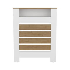Camelot Cover Mistral Cabinet with Slatted Panel, Modern Home Furniture for Heating Units, Ventilated Decorative Enclosure, Light Oak