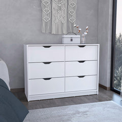 Utopia 4 Drawers Dresser, 2 Cabinets -White
