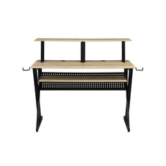 Poseidon Natural Oak Finish Music Recording Studio Desk