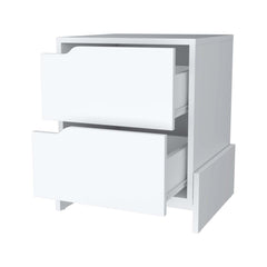 Symphony 2-Drawer Nightstand in White