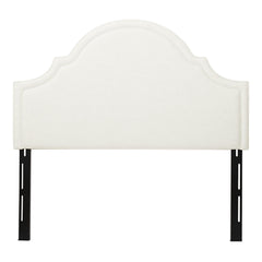 Odyssey Upholstered Queen Headboard, Antique White Woven