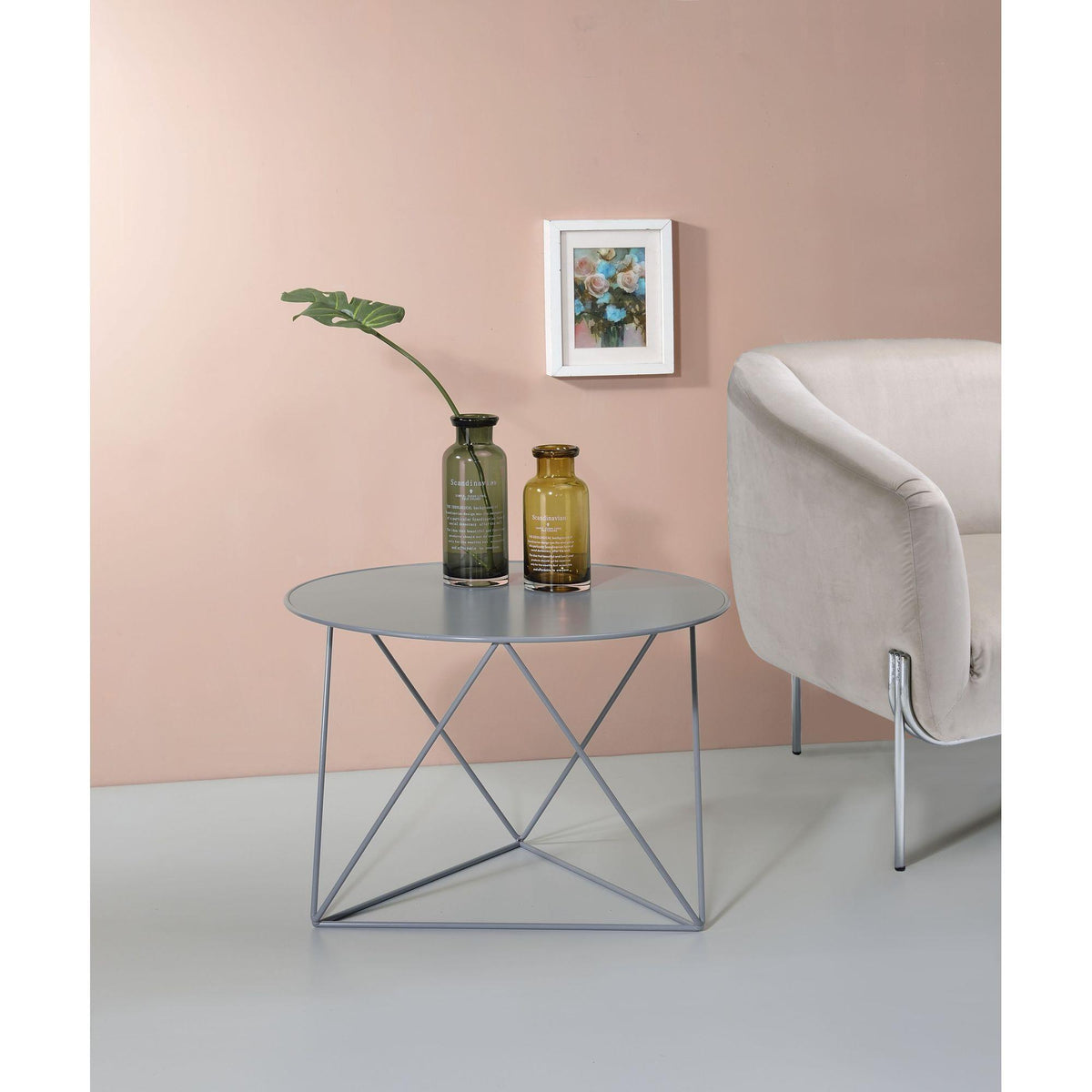 Avalon Gray color Display & Utility Accent Table