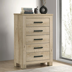 Poem Weathered Oak 5-drawer Bedroom Chest of Drawers